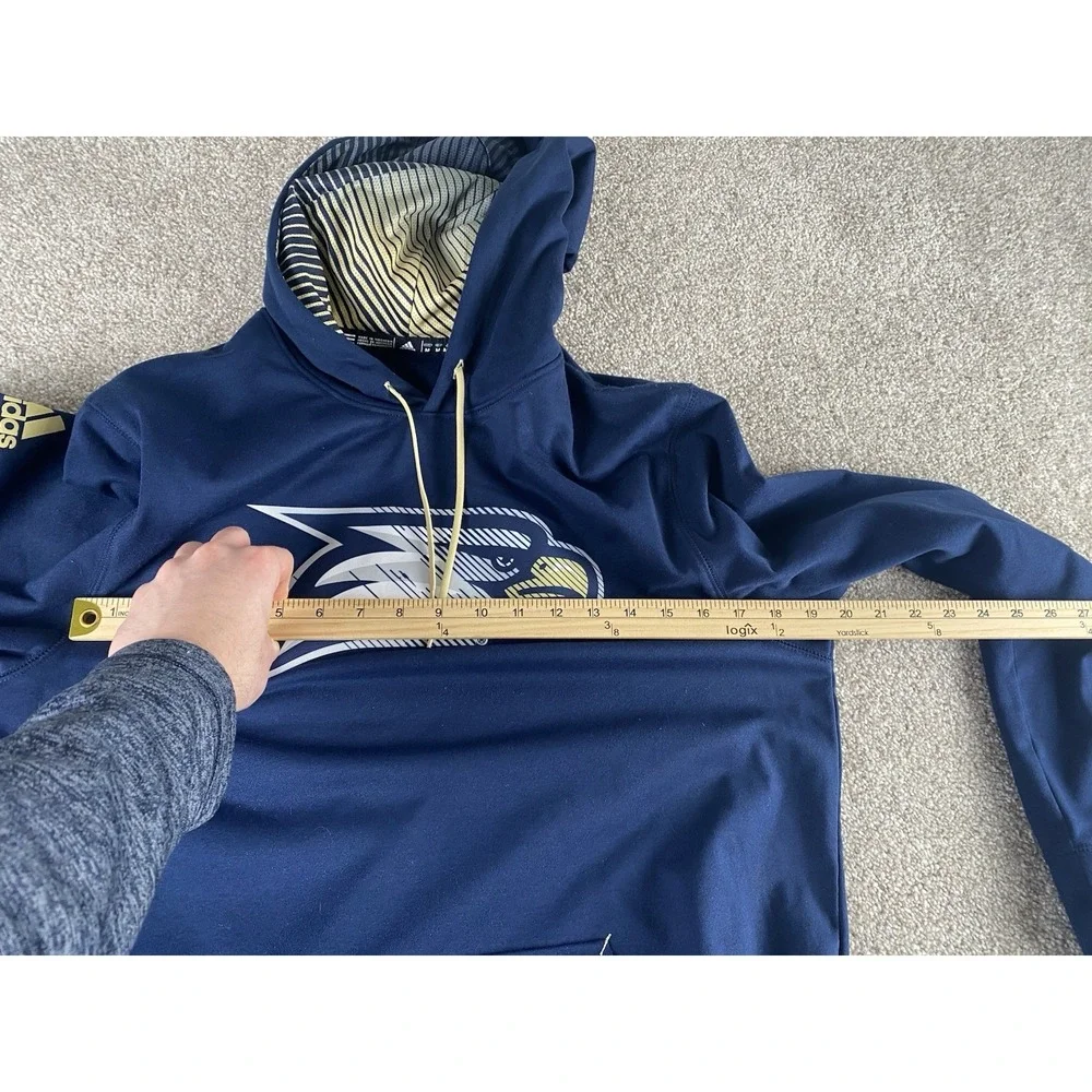 Adidas Georgia Southern‎ Eagles Fleece Hoodie Blue Mens Medium Climawarm NCAA